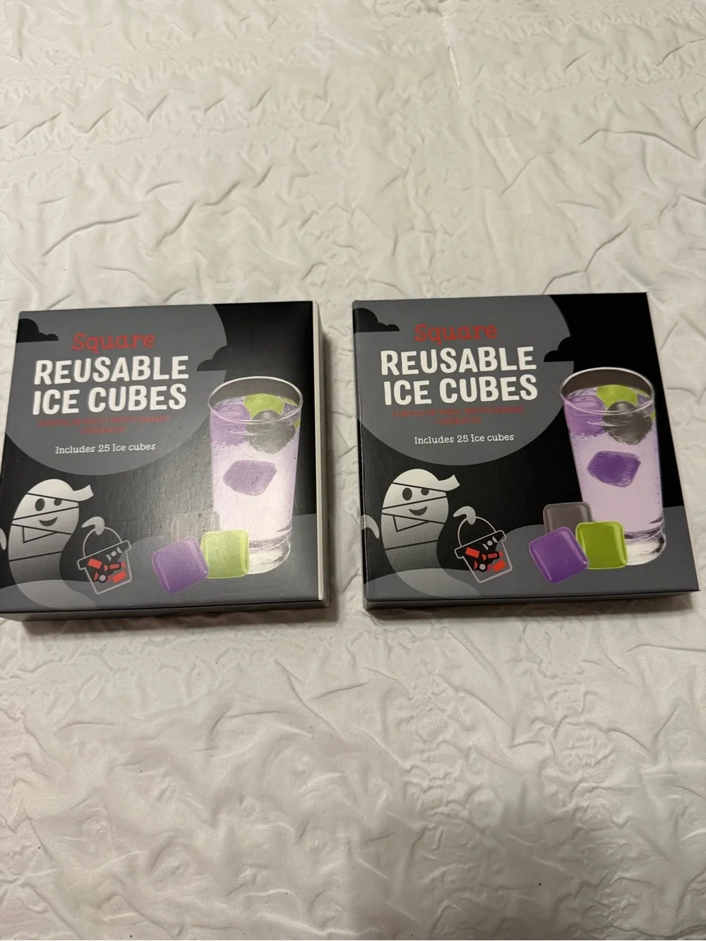 Source Unknown Reusable Square Ice Cubes - Purple & Lime